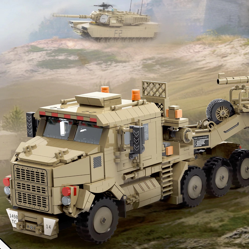 Lego Compatible Military Tank - Set Blok Bangunan Kendaraan Lapis Baja
