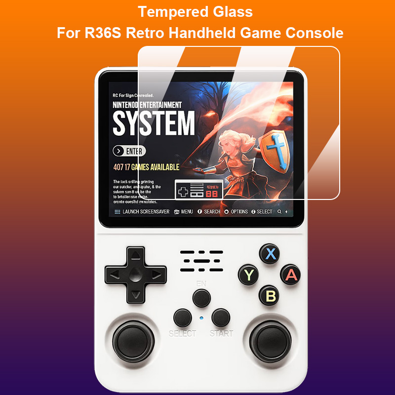 Retro Handheld Game Console R36S - Untuk R36S Kaca Tempered Konsol Game
