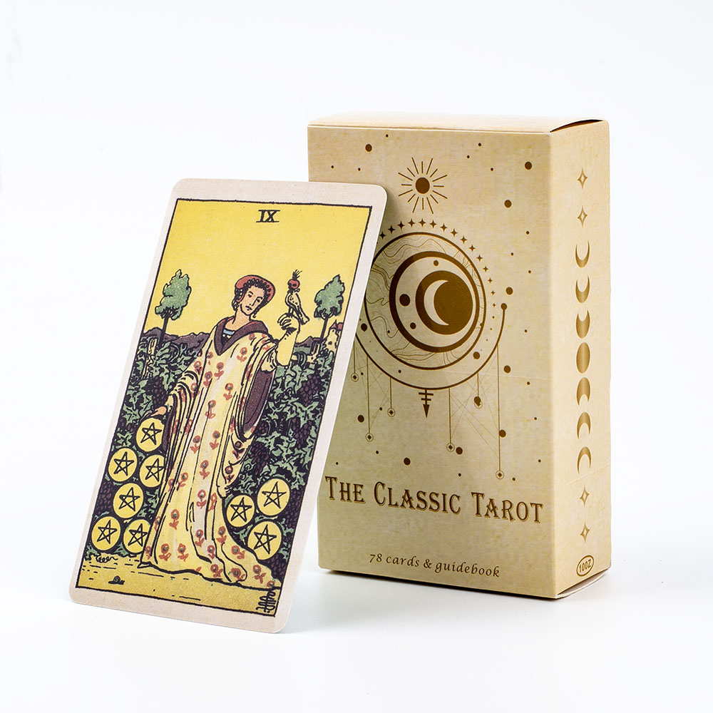 Tarot Cards Deck With Guidebook - Permainan papan Tarot klasik untuk pemula