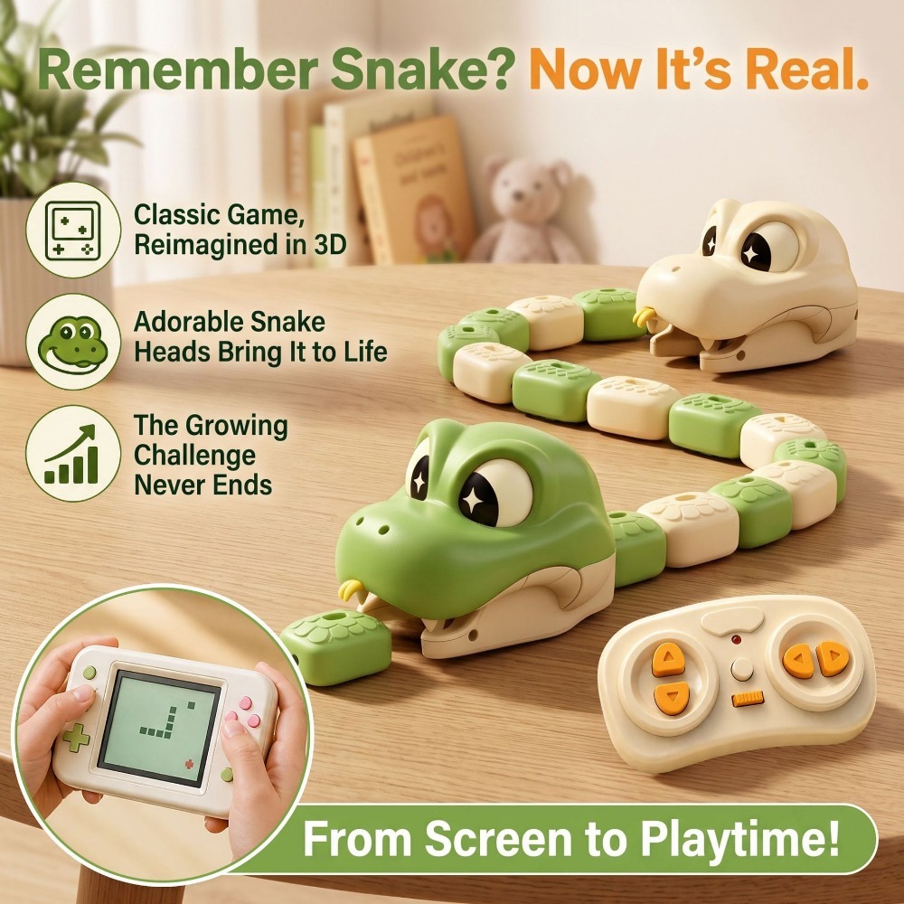 Educational Toys - Mainan Ular Serakah yang Dikendalikan Jarak