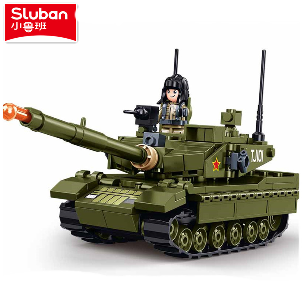 Lego Compatible Military Tank - Sluban 183 Buah Model Tank Tempur
