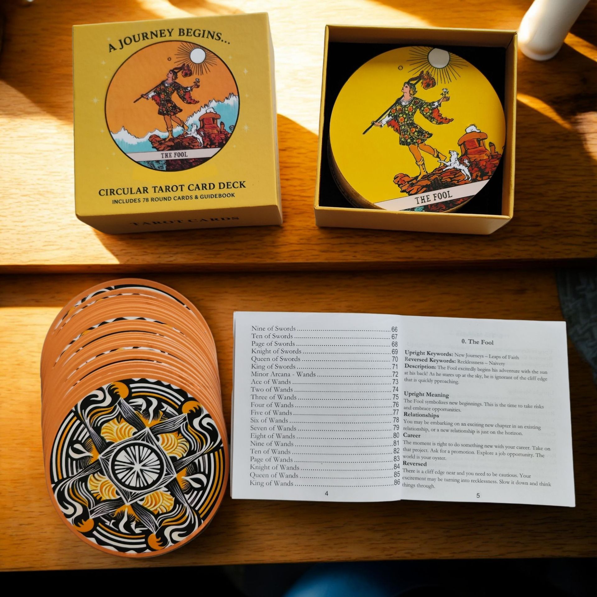 Tarot Cards Deck With Guidebook - Dek Kartu Tarot Bundar Termasuk 78