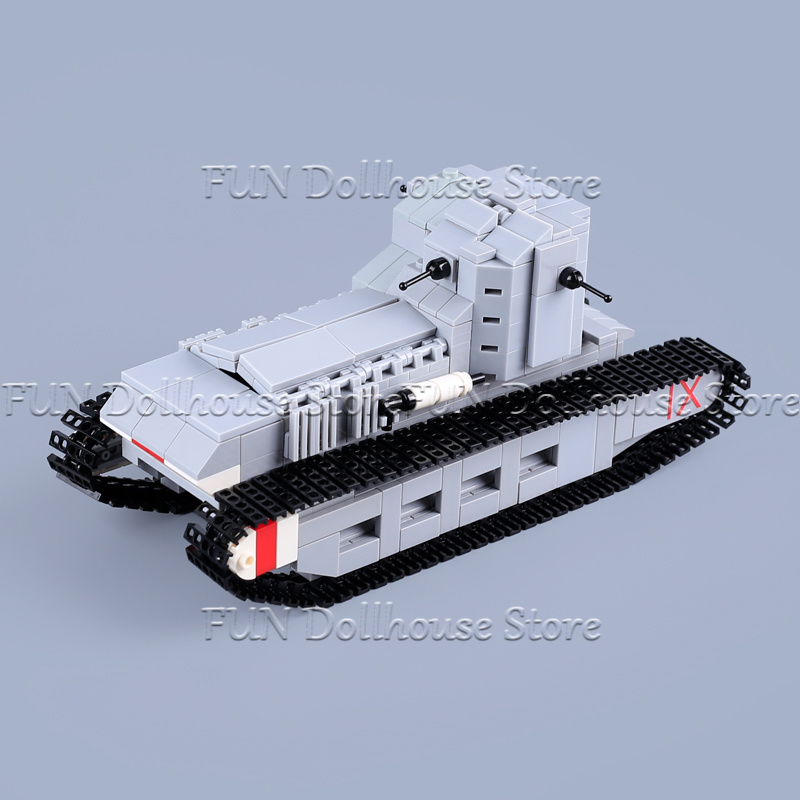 MOC WW1 Tentara Militer Figur  - Lego Compatible Military Tank ulasan dan harga
