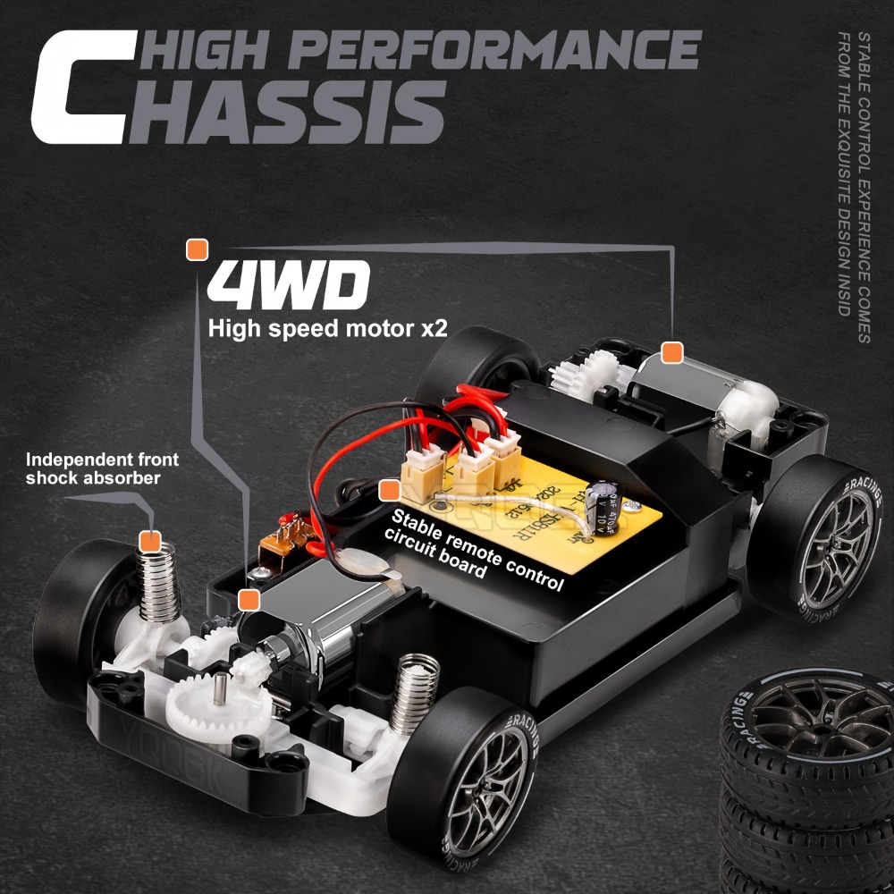 Mobil RC Drift Racing 2.4G Rem - Rc Drift Car 1 24 Scale 4Wd ulasan dan harga