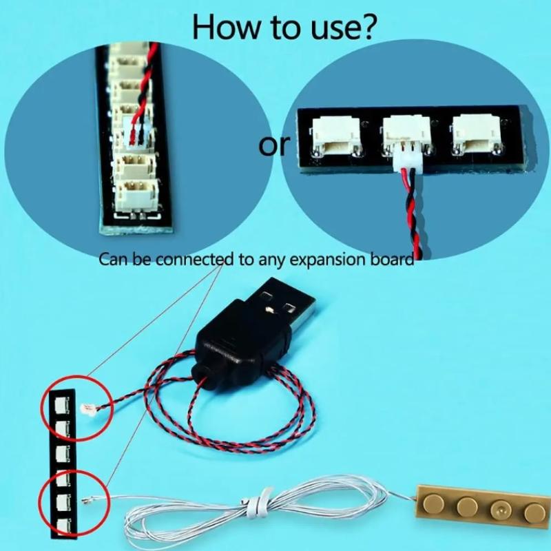 Kabel Daya USB DIY 50cm Kompat - Building Blocks ulasan dan harga