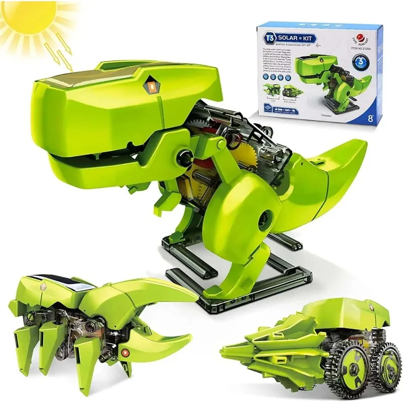 Kit Robot Tenaga Surya 3-in-1, - Stem Solar Robot Kit For Kids ulasan dan harga