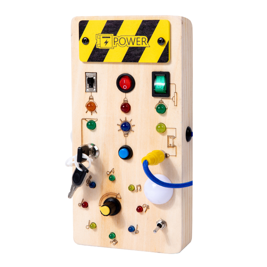 Montessori mainan sensor papan - Montessori Wooden Busy Board Toddler ulasan dan harga